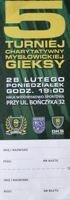 5th Charitable Tournament of GKS Katowice Fan Club in Myslowice ticket