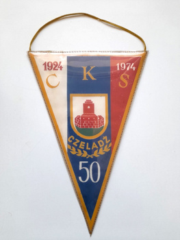 Pennant CKS Czeladz 50th Anniversary 1924-1974 (PRL times)