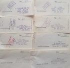 Set of 8 tickets Sep Zelechow (Poland) district league matches 1993-1995