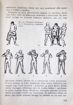 Diving in self-contained air apparatus and life saving of drownings