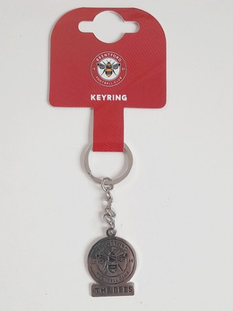 Brentford FC crest & nickname keyring (official product)