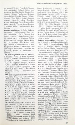 Sports News. Sports Yearbook 1991 (Finland)