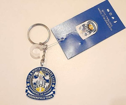 Huddersfield Town FC crest one-side keyring (official product)