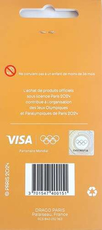 Summer Olympic Games Paris 2024 official logo keyring (Official Licensed Product)