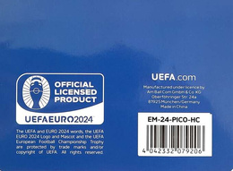 Pin-set of the 10 host cities with 2D trophy miniature UEFA Euro 2024 Germany badges (Official Licensed Product)