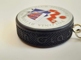 Keyring KS Polonia Bytom ice hockey team crest & player mini puck keyring (official product)
