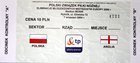 Poland - England UEFA Euro U-21 qualyfing match ticket (07.09.2004)
