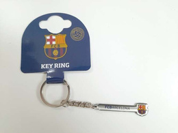 FC Barcelona text and crest keyring (official product)