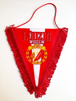 RTS Widzew Lodz triangle pennant