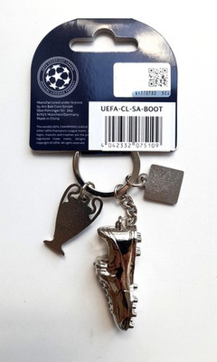 Keyring UEFA Champions League Cup miniature and shoe charms (official product)