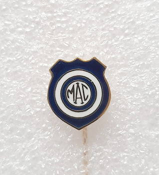Marilia AC navy blue shield badge (Brazil, enamel)