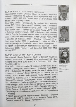 Alphabet of Gdansk speedway