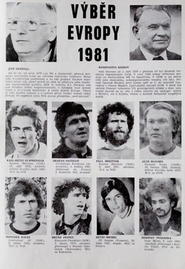 Czechoslovakia - UEFA team friendly match official programme (18.08.1981)