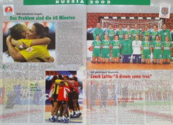 World Handball Magazine. The official magazine of the IHF. Yearbook 2005-2006 (4 magazines)