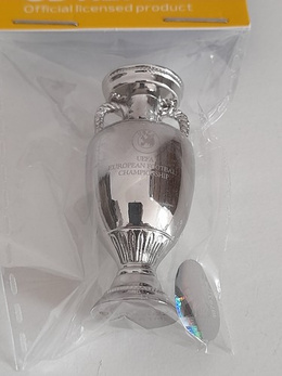 Miniature replica of the trophy of the UEFA Euro 2024 Germany, 4,5 cm (Official Licensed Product)