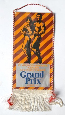 IV International Bodybuilding Competition Grand Prix Lodz 1987 pennant