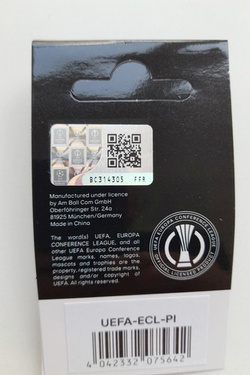UEFA Europa Conference League trophy (official product) badge pin Football