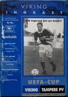 Viking Stavanger – Tampereen Pallo-Veikot UEFA Cup official programme (22.08.1995)