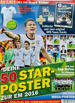 Kicker Magazine. 50 Star Posters for Euro 2016 (Special Edition)