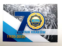 70 years of KS Hutnik Cracow 1950-2020 big magnet (official product)