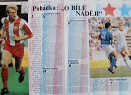 Fotbal monthly magazine (Czech Republic) - 5 issues (1991-1995)