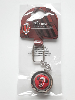 AC Milan ball with crest swivel keyring (official product)