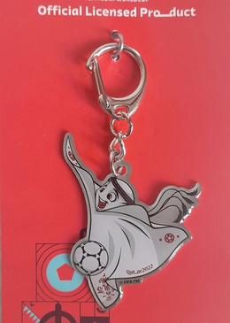 FIFA World Cup Qatar 2022 2D mascot La'eeb keyring (Official Licensed Product)