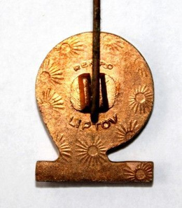 75 years Csepel SC Budapest badge (epoxy; with signature)