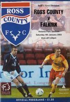 Ross County - Falkirk FC Bell's First Division Official programm (04.01.2003)