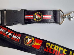 RTS Widzew Lodz. The Heart of Łódź - Widzew Stadium fans key lanyard