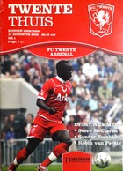 FC Twente - Arsenal FC UEFA Champions League qualification official programme (13.8.2008)