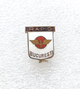Rapid Bucharest crest badge (enamel, signed)