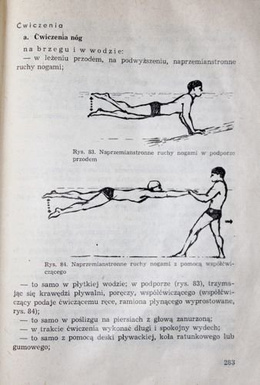 Diving in self-contained air apparatus and life saving of drownings