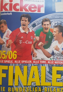 The Bundesliga summary 2005/2006 - 2009/2010 seasons (Kicker magazine, 5 issues in hard cover)