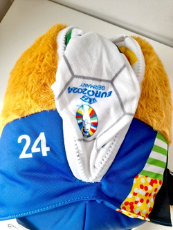 Euro 2024 Germany reversible plush big mascot Albart & ball (Official Licensed Product)