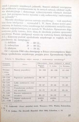 Physical education in schools and institutions for the mentally handicapped