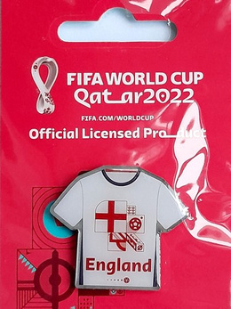 FIFA World Cup Qatar 2022 England National Football Team shirt badge (official product)