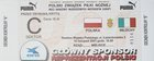 Poland - Italy UEFA Euro U-21 play-off match ticket (10.11.2001) - price 10 zl tribune C