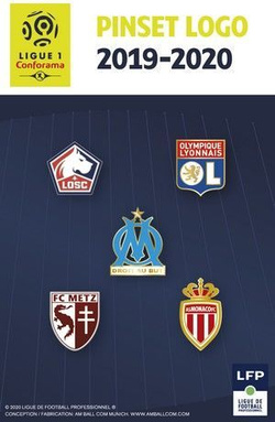 Ligue 1 Conforama 2019-2020 pinset logo (2) - official product