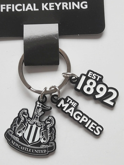 Newcastle United charms keyring (official product)