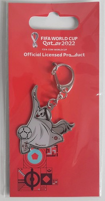 FIFA World Cup Qatar 2022 2D mascot La'eeb keyring (Official Licensed Product)