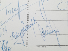 Poland Football Tam X FIFA World Cup 1974 postcard (Collectors Club) with 17 original autographs