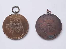 Medals of the 1st Białystok School Youth Olympics 1972 - gold and bronze