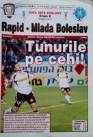 Rapid Bucharest - FK Mlada Boleslav UEFA Cup official match programme (23.11.2006)