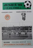 Zaglebie Lubin - Sokol Tychy I league (27.08.1995) programme