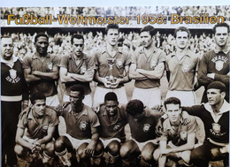 FIFA World Cup champions team's 1930-2018 photos postcards (21 items)