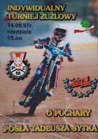 Individual Speedway Tournament for the Cup of MP Tadeusz Sytek official programme (14.09.1997)