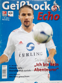1. FC Koeln - 1.FC Nurnberg, Bundesliga (11.3.2006) official match programme