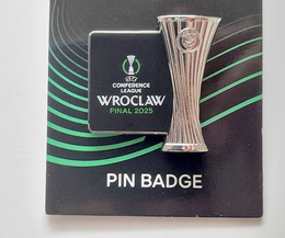 UEFA Europa Conference League 2025 Wroclaw Final, Real Betis - Chelsea FC trophy badge (official licensed product)