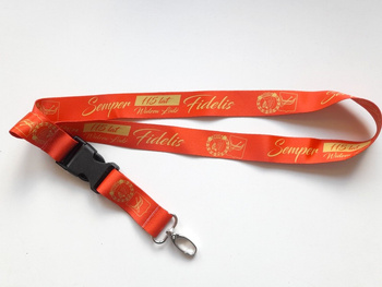 The 115th Anniversary Widzew Lodz Semper Fidelis fan's red key laynard